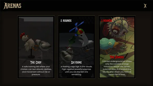 Updated Arena Selection Updated Arena Selection