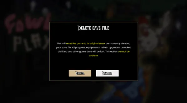 Confirmation Screen Confirmation Screen