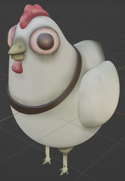 Left Side Left side of chicken model