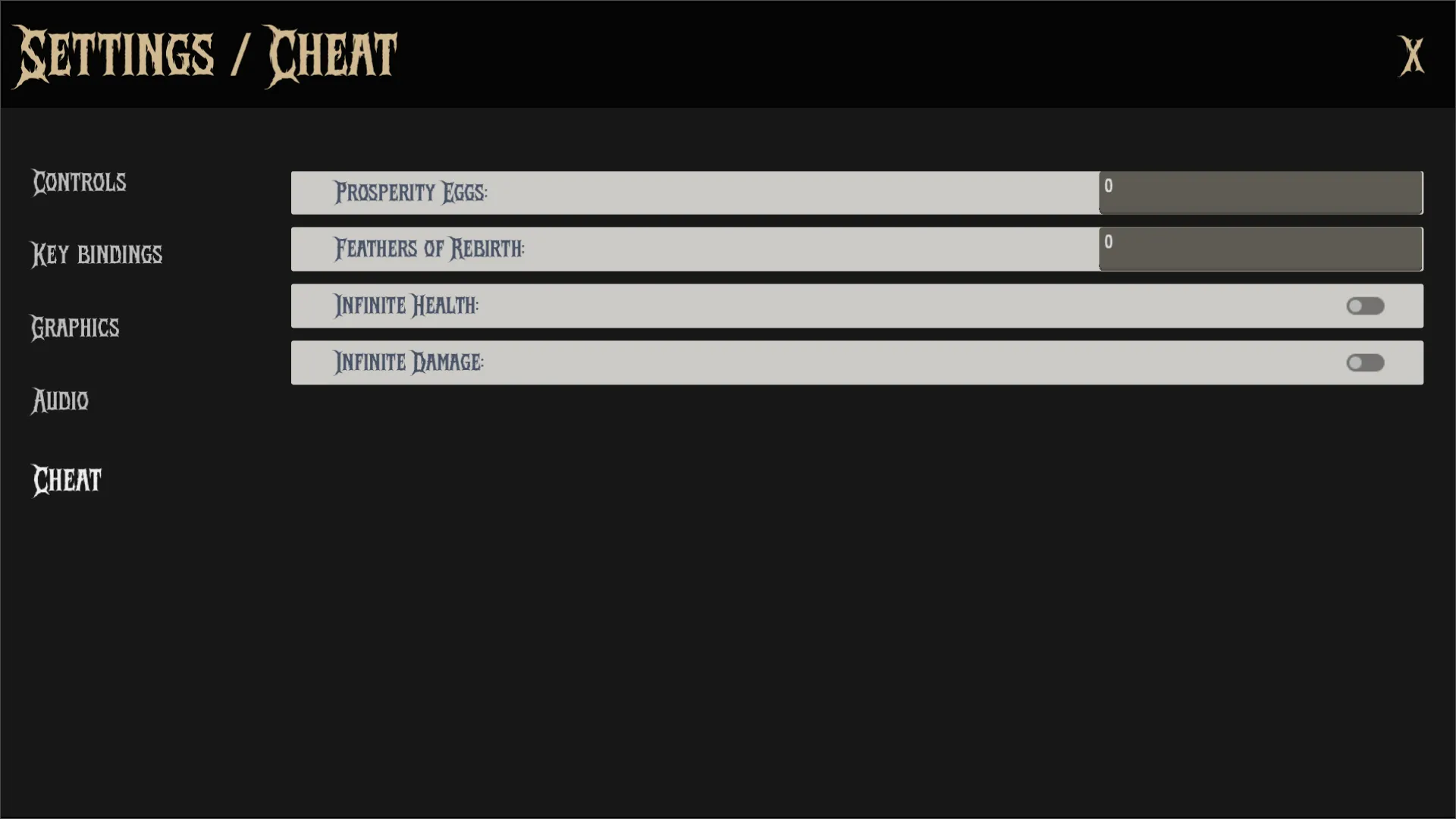 Cheat Menu