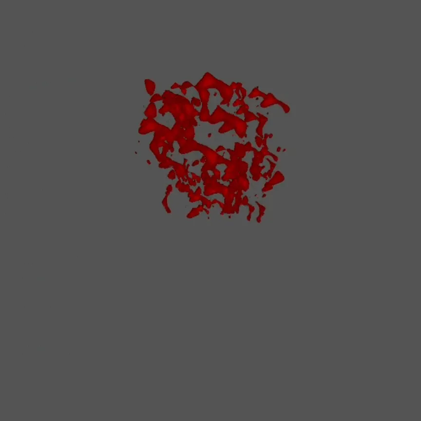 Splatter Shader in action