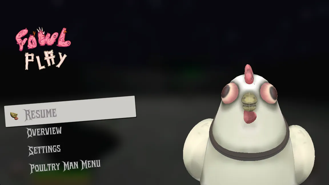 Pause Menu from the Training Area