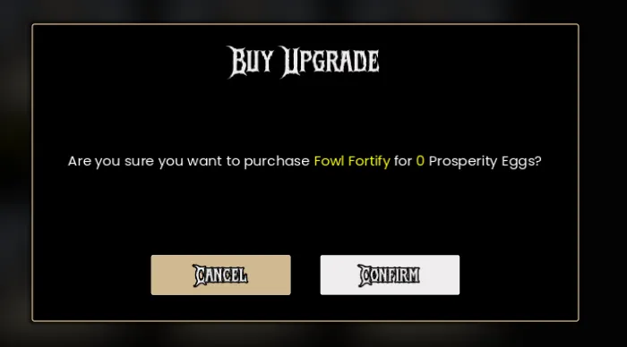 In Run Upgrade Confirmation