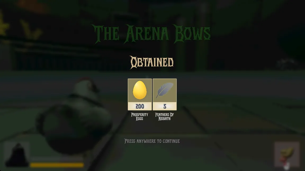 Victory Screen Arena With Boss